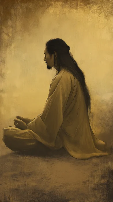 Tao Master Meditating