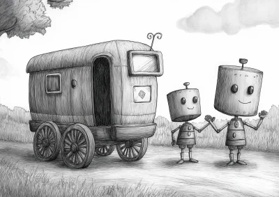 Robot Family Caravan