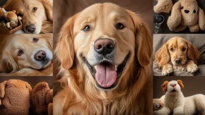 Golden Retriever Collage