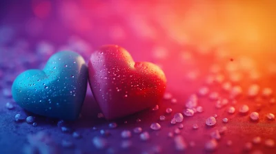 Colorful Love Abstract Background