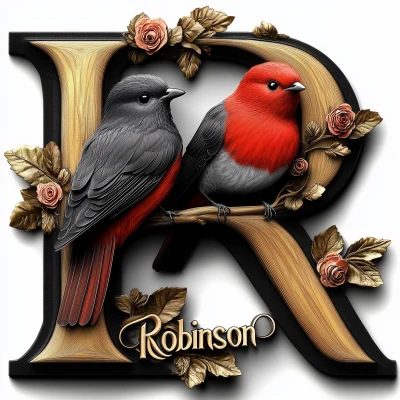 Regal Red Robins Illustration