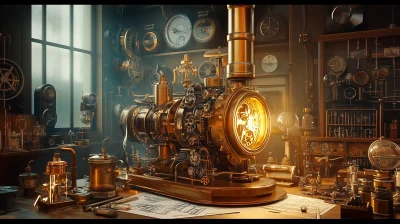 Steampunk Shrinking Machine