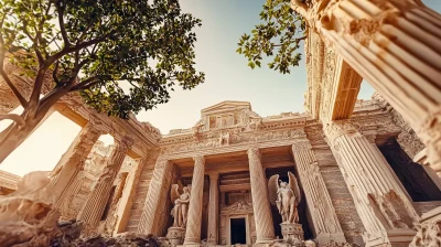 Ancient Persian Palace Interior