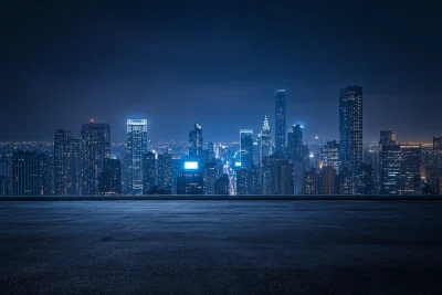 Nighttime Cityscape