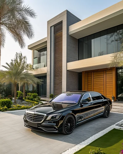 Black Mercedes Benz S