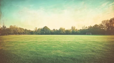 Vintage Soccer Field Background