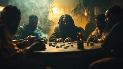 Neo Noir Rastafarian Meeting