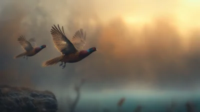 Flying Pheasants