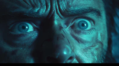 Closeup of Wolverine’s eyes