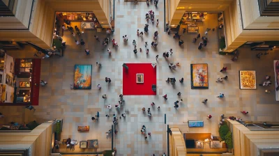 Malay Art Exhibition Aerial Shot