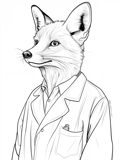 Fox in Lab Coat