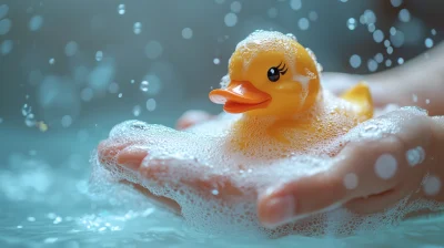 Rubber Duck Toy Washing