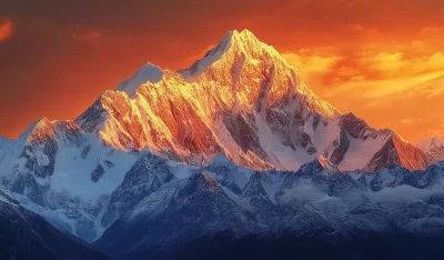 Kailash Mountain Range at Sunrise