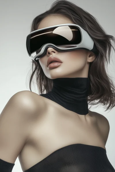 Futuristic Virtual Reality Portrait