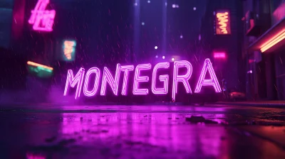 Urban Text Logo ‘MONTEGRA’