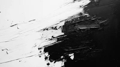 Abstract Minimalist Black and White Composition