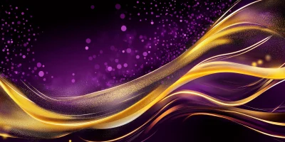 Purple and Gold Background