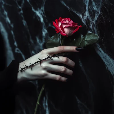 Gothic Rose Still Life