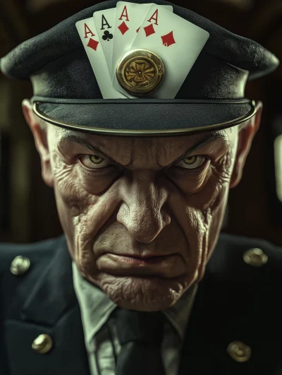 Crazy Angry Train Conductor