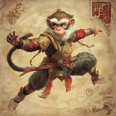 Ancient Chinese Mythology Illustration