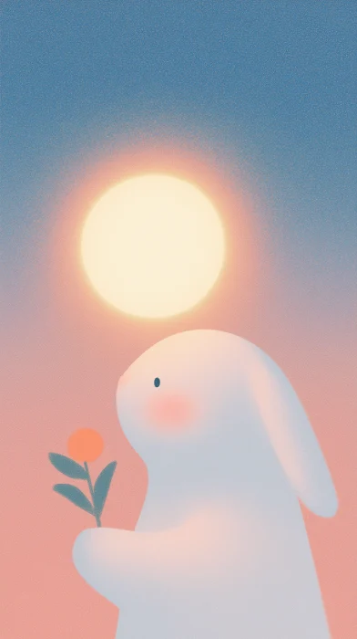 Rabbit and Moon