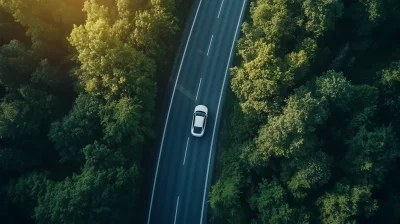 Aerial Car Drive