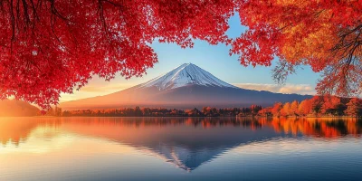 Autumn View of Mount Fuji