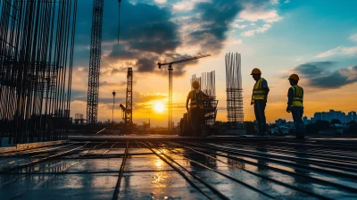 Construction Site Concrete Pouring