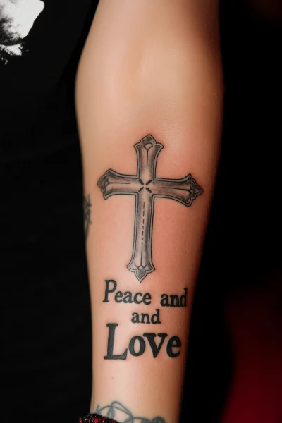 Peace and Love Tattoo