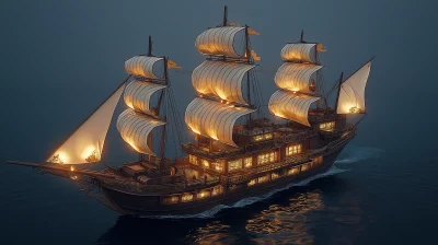 Ancient Chinese Transport Ship