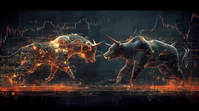 Bull vs Bear Stock Market Battle