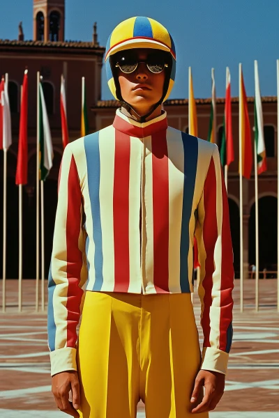 Vintage Vogue Photo Shoot at Palio di Siena