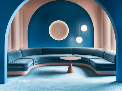 Modern Lounge with Circular Layout