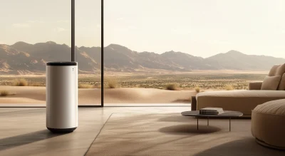 Modern Living Room with Air Purifier