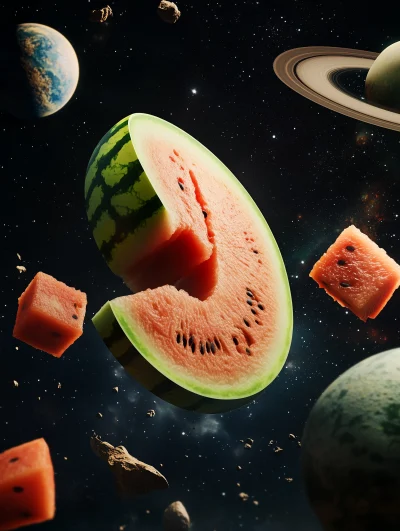 Watermelon in Space