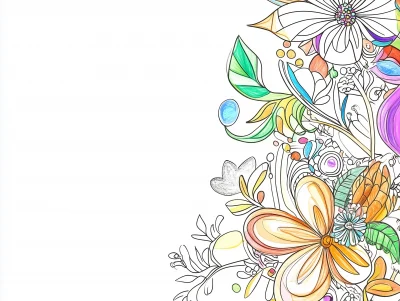 Coloring Book Cover Background