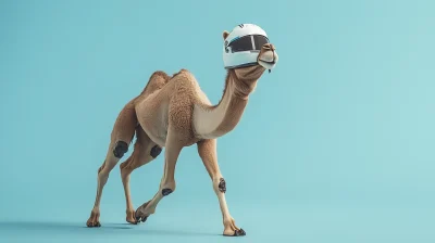 Camel Racing in F1 Helmet