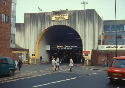 Vintage Spaceport Entrance