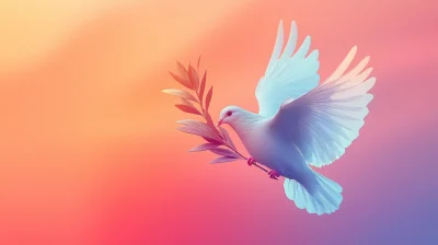 Peaceful Dove Minimalist Design