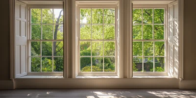 Interior View of Sash Windows in London