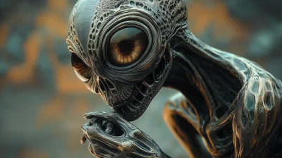 Alien Pondering Existence