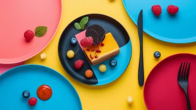 Colorful Food Setup