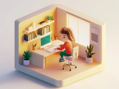 Isometric Creative Agency Office