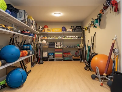 Sports Equipment Room Perspective