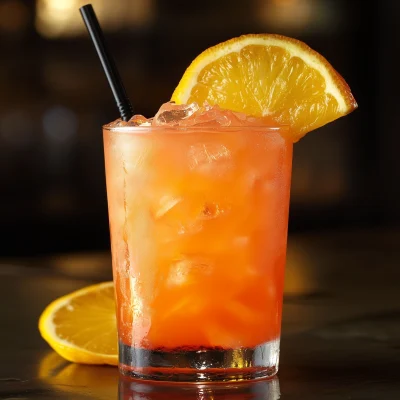 Tropical Cocktail in a Hurricane Glass