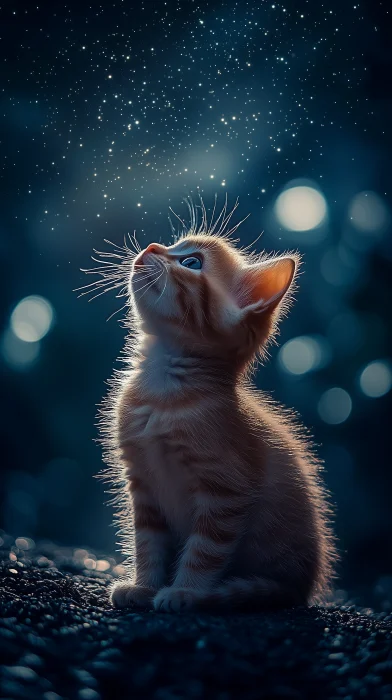 Starry Night Kitten