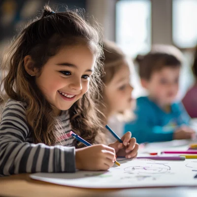 Family Center Drawing Session