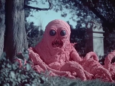 Pink Horror Alien Monsters