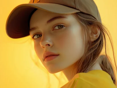 Cool Girl with Baseball Cap