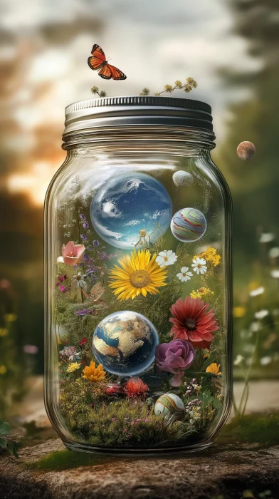 Universe in a Mason Jar